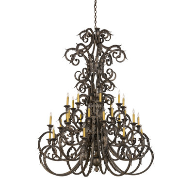 Serratina 32 - Light Dimmable Empire Chandelier