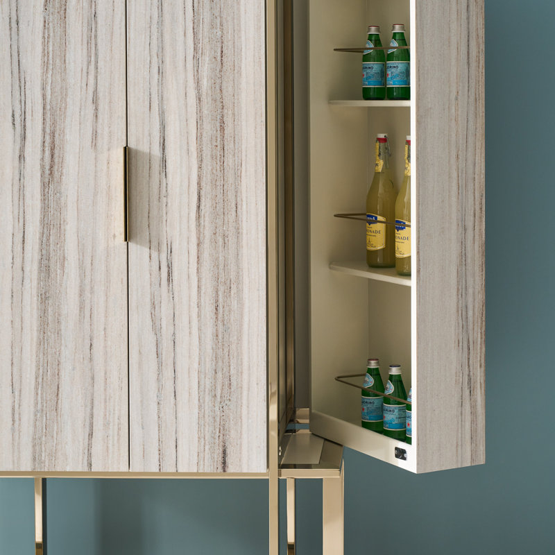 Caracole Stone Bar Cabinet