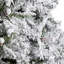 Arbre de Noël en pin floqué avec lumières DEL fixes / constantes-995660332