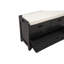 Banc de rangement avec panier amovible et 2 tiroirs, banc à chaussures entièrement assemblé avec coussin amovible, espresso-131982311-131982309-131982313