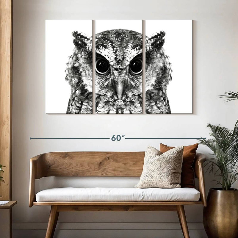 Bewitching Owl, 32" H x 50" W