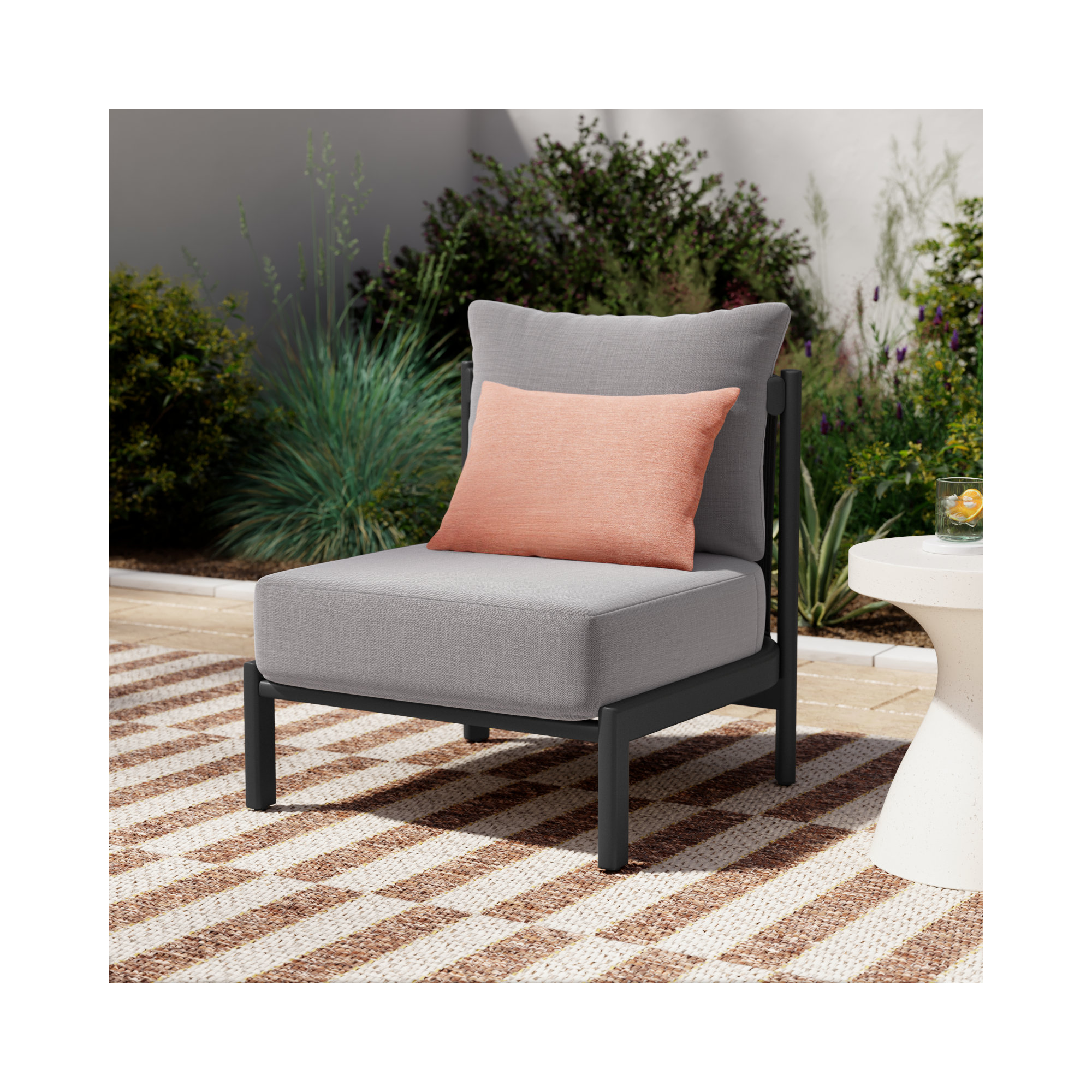 Dijon Aluminum Outdoor Lounge Chair