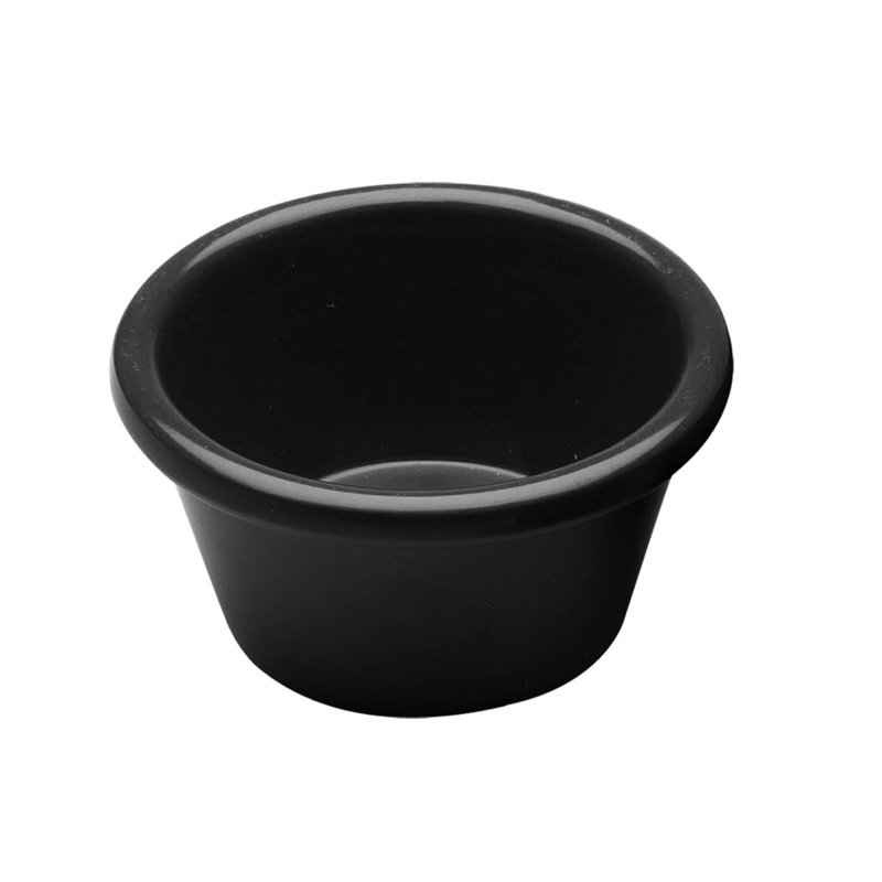 Elite Global Solutions Melamine Condiment Server, Black, 1.63" H x 3" W x 3" D