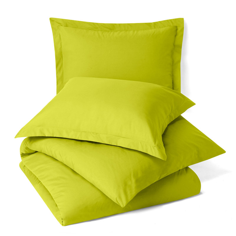  Ensemble de housse de couette ultra-doux, Vert jardin, Housse de couette très grand californien et 2 tai