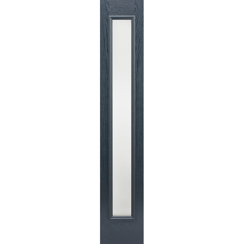 Glazed MDF External Door, Grey