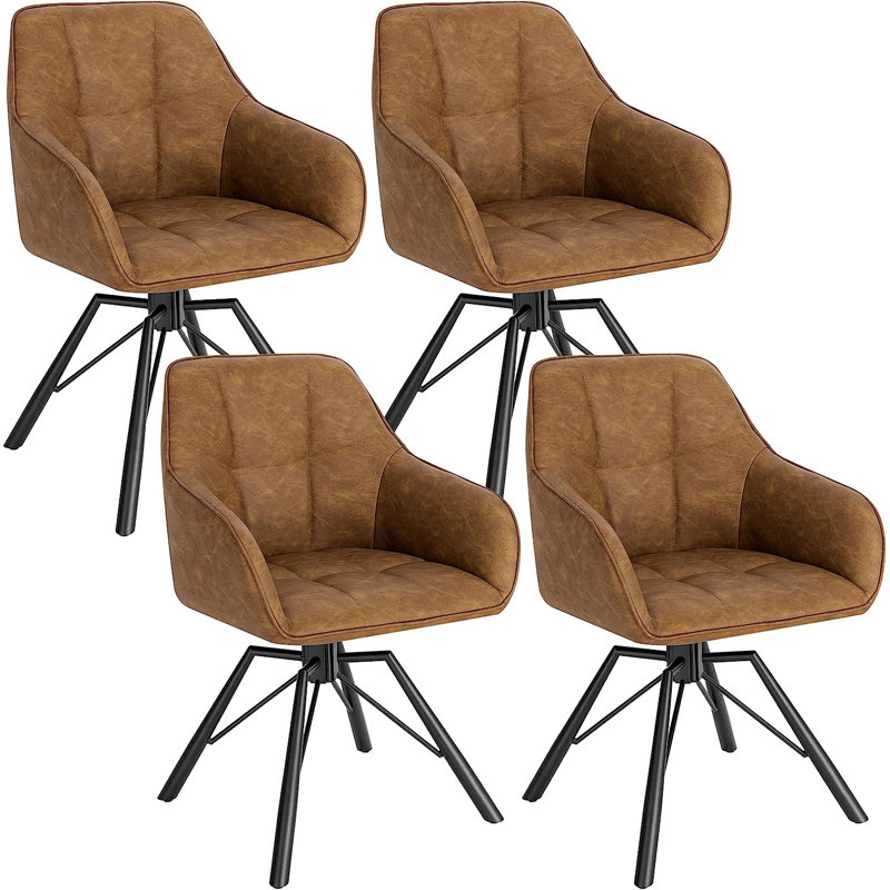 Holcombe 48cm H Upholstered Full Back Armchair, Light Brown