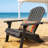 Adirondack Chair In Dark Gray - Ideal For Indoor/Outdoor Relaxation-813391451