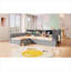 Lit plateforme en forme de L avec lit gigogne pour 3 personnes avec rangement en bois massif, gris classique