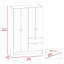 Armoire Alpes, chambre / blanc