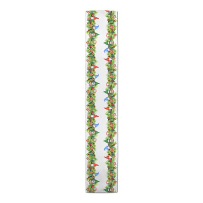 Jenipher Rectangle Floral Christmas Polyester Table Runner