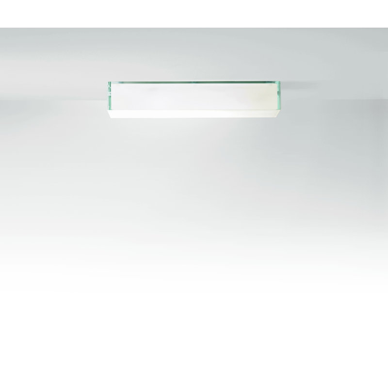 Steel Flush Mounted Sconce, Opal White