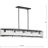 Rivera 5 - Light Dimmable Linear Chandelier