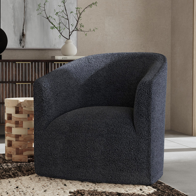 Valencia Swivel Accent Chair, Black
