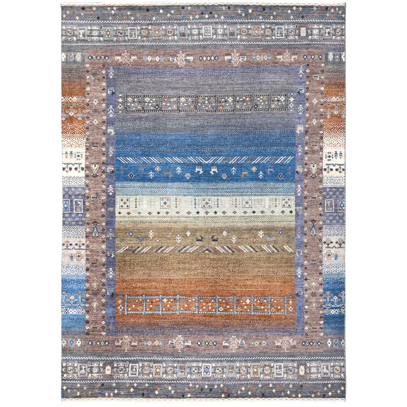 One-of-a-Kind Wool Area Rug in Gray