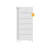 White Tall Dresser for Bedroom,Vertical Storage Tower Unit and End Table with 6 Drawers, Nightstand Furniture with Fabric Drawer Organizer in Living Room,Closet,Entryway,Hallyway