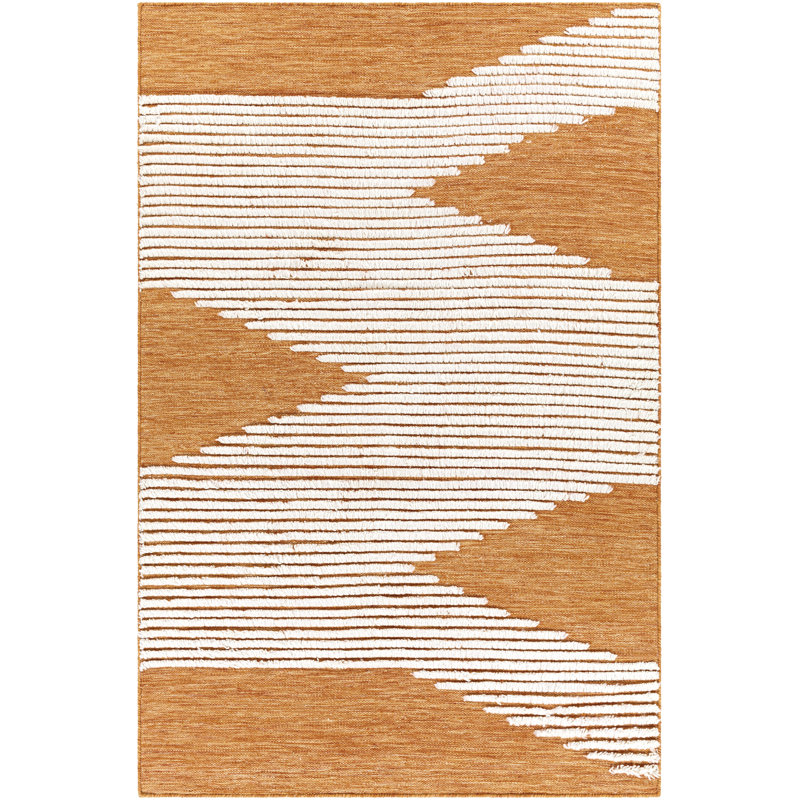 Williamsburg Wool Abstract Indoor Rug, Rectangle 5' x 7'6"