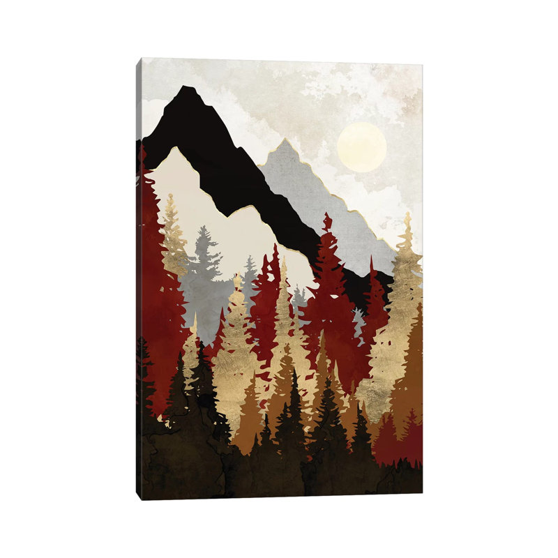 Arbres d'automne - impression, Toile tendue, H 18 po x l 12 po x 1,5 po