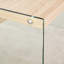 Table basse moderne avec plateau et côtés en verre transparent, polyvalente, sans effort pour installer la base trempée, look simple et élégant, objet fonctionnel, assemblage facile