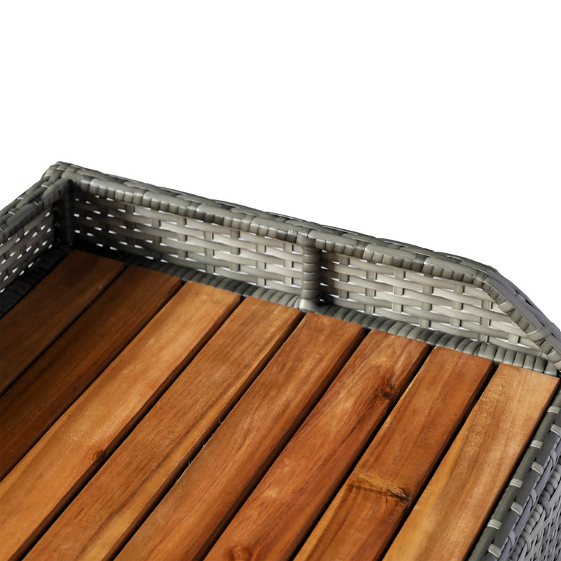 Banc de rangement Outsunny, Mélange de gris
