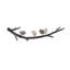 Décoration murale 4 oiseaux sur une branche