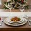 Ensemble de 6 assiettes décoratives en bambou blanc Ho Ho Ho-134757898