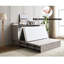 Grey Bed With Organized Storage, Soft Foam Mattress & Charging Plug Space Folding Bed, Grey, Storage Box Adapter