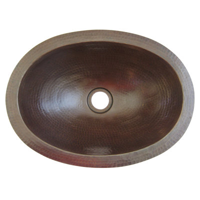 Novatto Quito 11 " Copper Oval Bathroom Sink