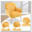 Fauteuil d'appoint en velours, chaises de salon rembourrées modernes-1668202094