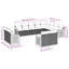  Ensemble de canapé de patio 12 pièces avec coussins en rotin de polyester gris-106425568-106425564