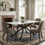 Extendable Metal Base Dining Table