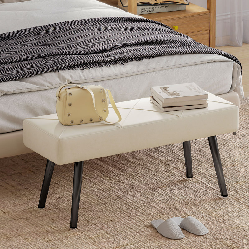 Velvet Upholstered Bench