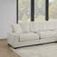 Ensemble de canapé modulaire contemporain 4 pièces beige en velours côtelé LAF & RAF