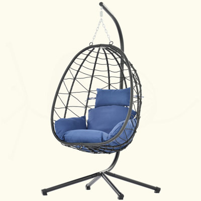 Johnoliver 1 Person Egg Chair with Stand