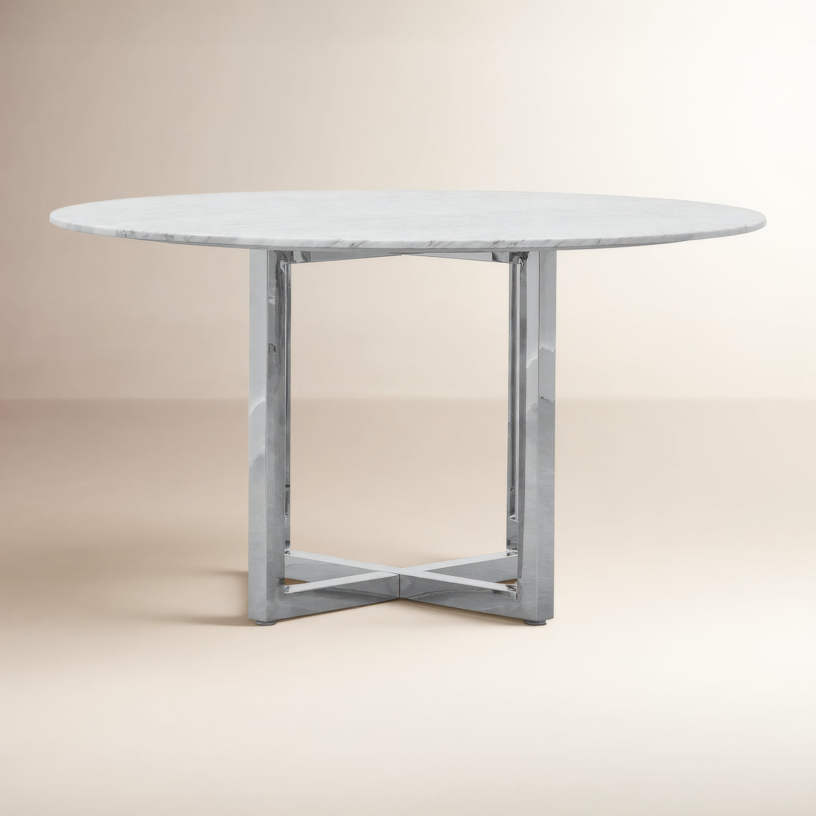 Dern 54" Marble Dining Table, 48" W x 48" L, Standard Table (30" Height)