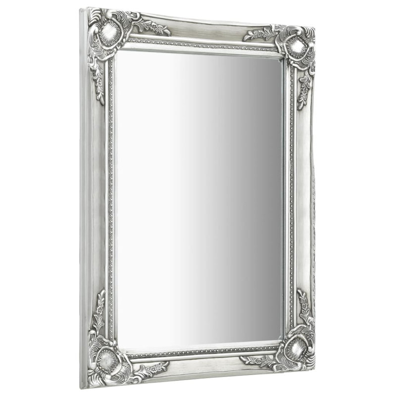 Ginter Rectangle Mirror, Silver, 50cm H x 80cm W