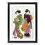 Geisha with a Maid by Kitao Shigemasa - Picture Frame Painting Print-55608111-55608112