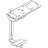 Darren 11.5" H x 4" W Desk CPU Holder Arm