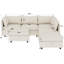 Canapé modulaire multifonctionnel, tissu chenille, convertible moderne avec rangement pour le salon