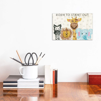 Born To Stand Out by Natalie Carpentieri - Wrapped Canvas Painting
