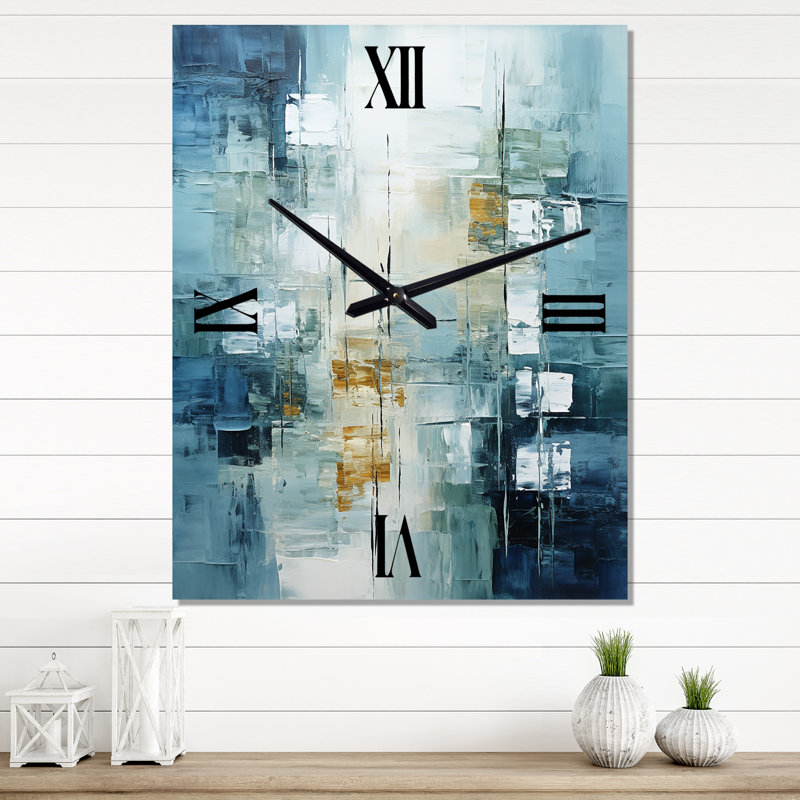 Birch Woods Whispering Winds VI - Horloges murales abstraites, Grand