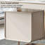 Bureau en acier inoxydable fritté beige 62,99 po, 3 tiroirs-129187504
