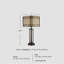 Lampe de table 30 "grise