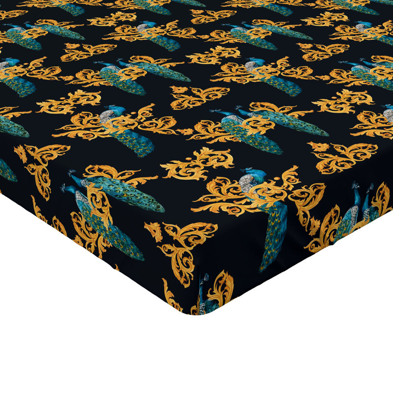 Drap-housse pour paon Ambesonne, Drap-housse de taille très grand