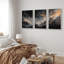 «Stormy Dramatic Cloudscape Triptych», reproduction d'art sur toile encadrée 3 pièces-121090405-121090407