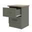 Cleverdon Feya 2 Drawer Bedside Table-98168210