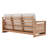 3-Person Outdoor Patio Sofa With Cushions
