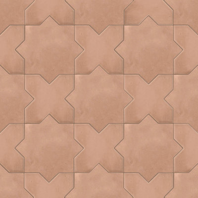 Star And Cross Porcelain Pattern Tile