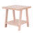 Contemporary Wood Shelf End Table, Pink