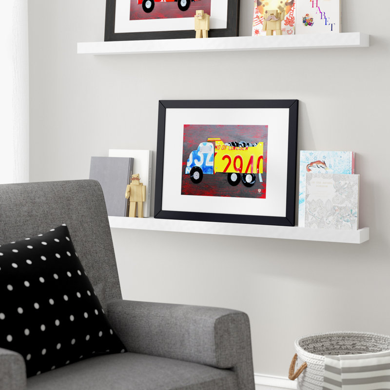 «Dump Truck» par Design Turnpike, art encadré, H 11 po x l 14 po x P 0,5 po