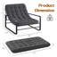 Chaise d'appoint moderne avec structure en fer robuste-1688912634-1688912635